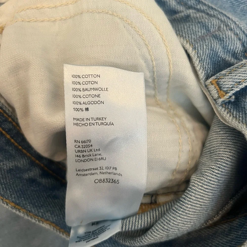 Free People Maggie Midrise Straight Jean, Size 25, NWT, Light Stone - Picture 11 of 14